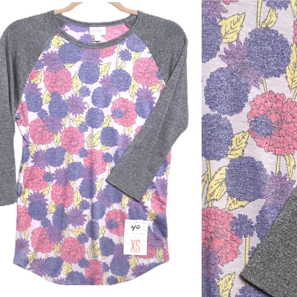 XS Lularoe Randy Tee-thin- nwt
